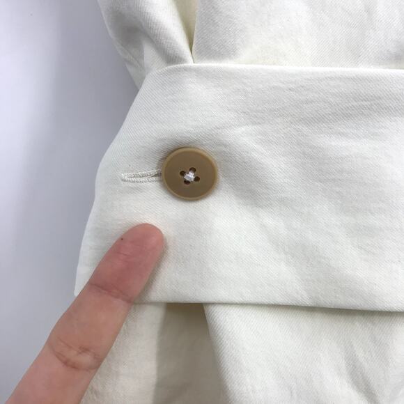 Nicholas Jennifer Vest 0 Sleeveless Button Front Belted Waist Pocket Collar - Picture 8 of 11